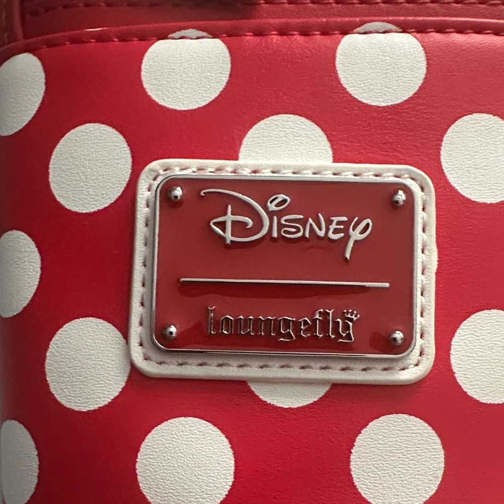 Disney Loungefly Minnie Mouse Polka Dot Stocking Bag - Picture 3 of 6